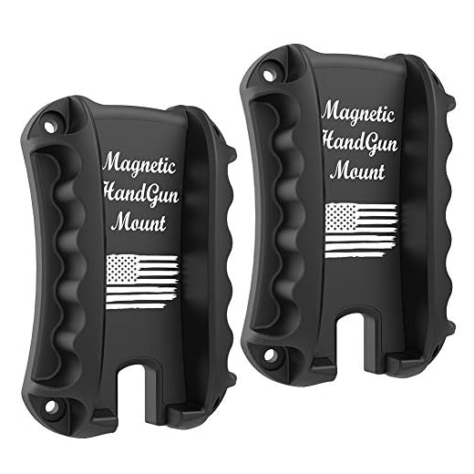 TFNUO 2-Pack Gun Magnet Mount & Holster for Vehicle and Home | Magnetic Handgun Mount, Fast Draw Loaded Holster, Concealed Holder Gun Accessories for Handgun, Pistol, Truck, Car, Wall.