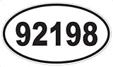 US Decal, Inc. Number 92198 Oval Sticker