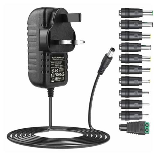 Power Supply Adapter with 11 DC Plugs