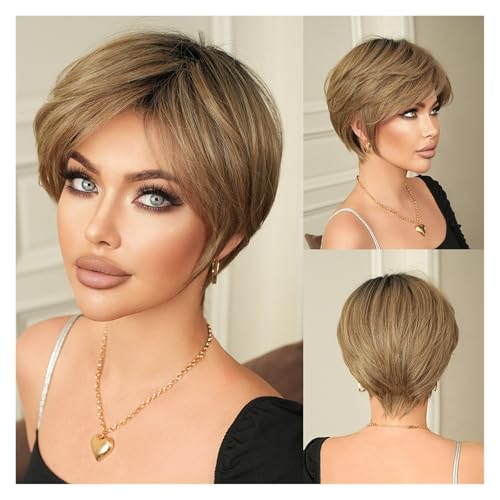 Couvre-tête complet for femmes perruque légère résoudre manque volume