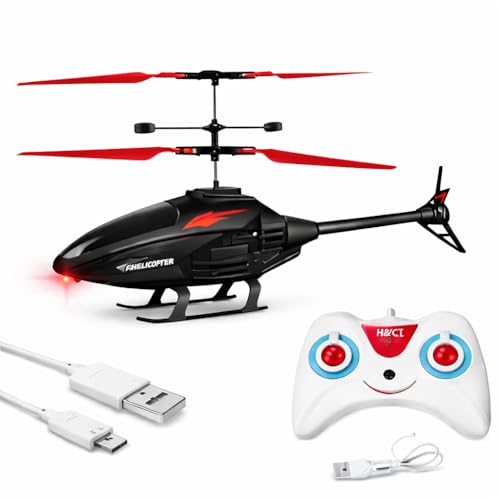Image of Remote Control Helicopter Toy for Kids -Strong Flying, Rechargeable, LED Lights, Indoor & Outdoor RC Helicopter (Colour as per Stock)