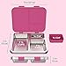 Bentgo Kids Stainless Steel Leak-Resistant Lunch Box - 3-Compartments with Bonus Silicone Container, Durable, Eco-Friendly, Dishwasher Safe, BPA-Free, Ideal for School, Ages 3+ (Fuchsia)