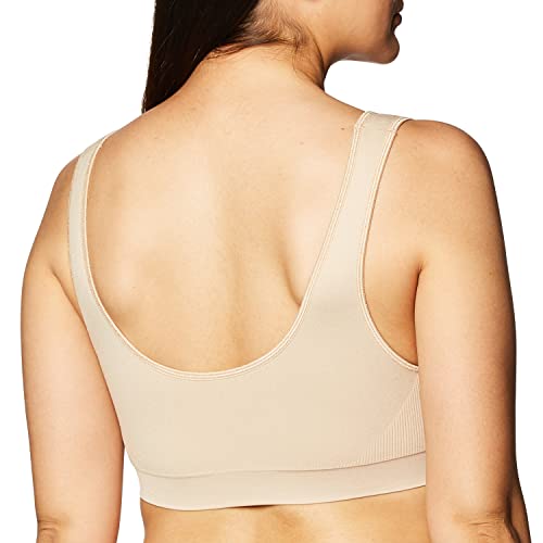 Bali One Smooth U Wireless Bra, Seamless No-Bulge Shapewear Bra, Pullover Bralette With No-Roll Underband And No-Dig Straps, Nude, Xx-Large #TOP2