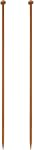 HARFINGTON 2Pcs 4.5mm Bamboo Knitting Needle Straight Single Pointed 10 Inch Long Wooden Sweater Knitting Needles US Size 7 for Yarn Beginners Hand Sock DIY