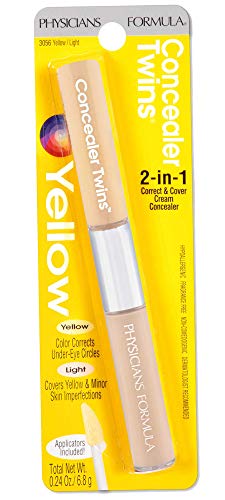 Physicians Formula Cream Dual-Ended Concealer Stick Yellow/Light, Neutralizing, Dark Circles, Scars, Blemishes, Eyes #TOP2