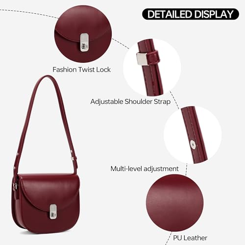 Bolso de hombro vintage clásico pequeño para mujer miniatura 4