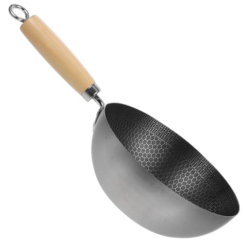 Wok de acero inoxidable 20 cm sin recubrimiento miniatura 1
