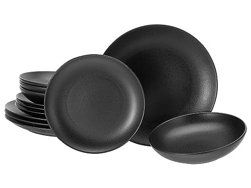 CreaTable, 16814, Serie Magic Black Coupe, 12-teiliges Geschirrset,...