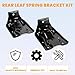 ECOTRIC Rear Leaf Spring Bracket Kit Compatible with 1999-2015 Chevy Silverado Avalanche Suburban Tahoe/GMC Sierra 1500 Yukon Escalade Replacement for 12474021 722032