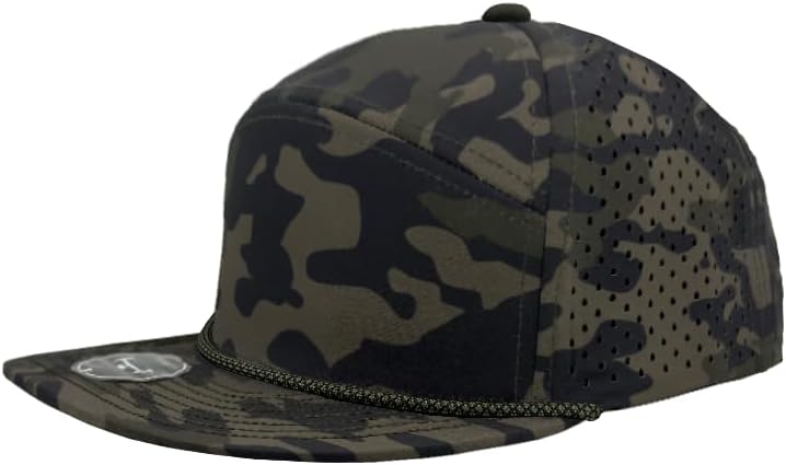 Osprey R+ Premium Medium Profile 7-Panel Rope Brim Hat | Performance Snapback Cap | Blanks for Custom Embroidery and Patches