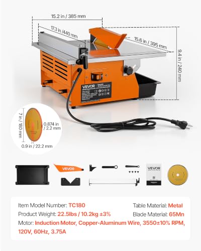 VEVOR 7-Inch Wet Tile Saw