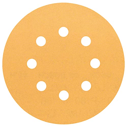 Bosch Professional 5 Stück Schleifblatt C470 Best for Wood+Paint (Holz und Farbe, Ø 125 mm, Korn 240)