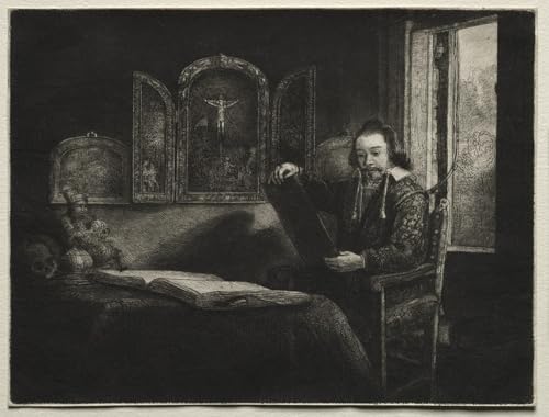 Tableaux peinture sur toile Abraham Francen de Rembrandt déco chambre 60x90cm
