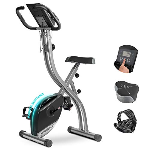 Wonder maxi folding magnetic exercise bike, upright stationary re…