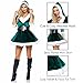 Leg Avenue Womens - 2 Piece Mrs Claus Set Velvet Hooded Dress With Belt for Christmas Adult Sized Costumes, Green, Medium Large US