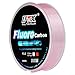 100M Fluorocarbon Fishing Line, High Strength Carbon Fiber Leader, Invisible Underwater Fishing Lure Line, Abrasion Resistant & Smooth Casting,(Pink)(1.00.165mm5.39LB)