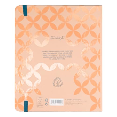 Mr.Wonderful - Office Agenda 2024-25 Weekly 18 Months - Everything will be better than good, multicoloured, 15.6 x 22.1 x 2.1 cm - Image 3