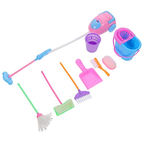 Toddmomy 1 Ensemble Set de Jouets de Nettoyage pour Garçon Fille Outils de Ménage Amusants pour Filles et Garçons Accessoires de Jeu de Rôle avec Aspirateur et Seau