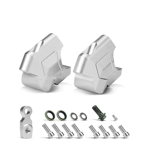 Adaptateur rehausseur guidon CFMOTO 800MT correction posture pince de montage argent