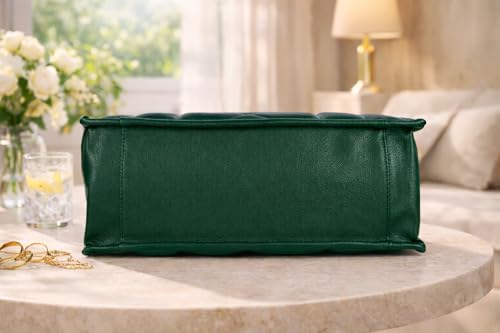 Image of Fargo Matrix Tote Bag for Women | Vegan Leather Handbag with 15-Inch Laptop Compartment, Smooth Zip | Stylish Office, College & Daily Use Tote | Made in India