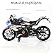 Risopen for BMW S1000RR 1:12 Motorcycle Model Toy Metal Die-cast with Plastic Motorcycle Model Moto Gift for Adult