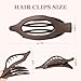 8 Pcs Flat Hair Clips for Women Girls, Flat Claw Clips for Thick Thin Hair, Hair Accessories Barrettes