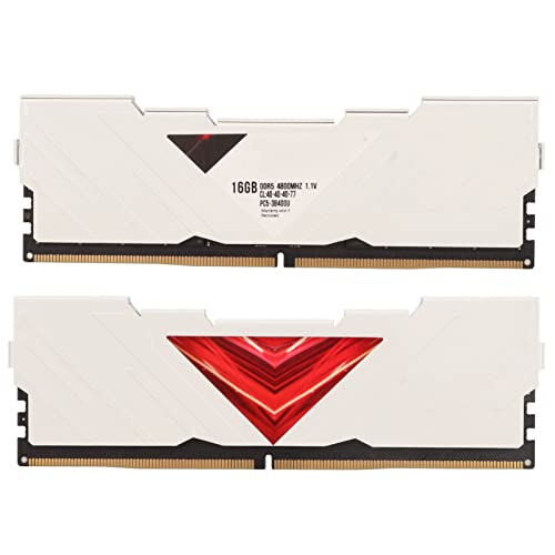Image of 16GB DDR5 RAM, DDR5 4800MHz RAM Plug and Play Practical for Desktop Computer (White)