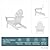 POLYWOOD AD4030WH Classic Outdoor Adirondack Chair, White