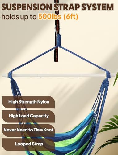 Chihee Hängesessel Schaukelstuhl Hängematte Stuhl Großer Hängesitz Patio-Rasen - 6