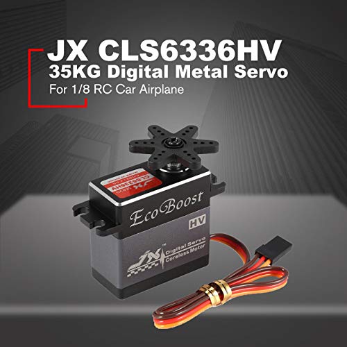 Jx Cls6336Hv 35Kg 6-7.4V Hoogspanning Metal Gear Aluminium Shell Digitale Coreless Servo Voor 1/8 Rc Car & 2000mm Fixed… - Afbeelding 5