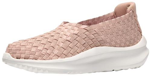 Clarks Solevana Weave CloudSteppers - Zapatos para caminar para mujer, tela rosa polvoriento, talla 8.5