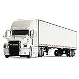 First Gear 1/64 Scale Diecast Collectible White/White Mack Anthem Sleeper Cab Tractor with 53'...