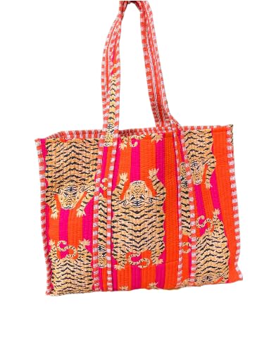 Sac en coton robuste contre les cabas fragiles : modèle fait main Kantha