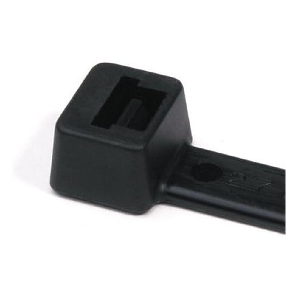 Hellermann Tyton T150LL0X2 Heavy Duty Cable Tie, 36.4" Long, 175 lb Tensile Strength, PA66, Black (Pack of 25)