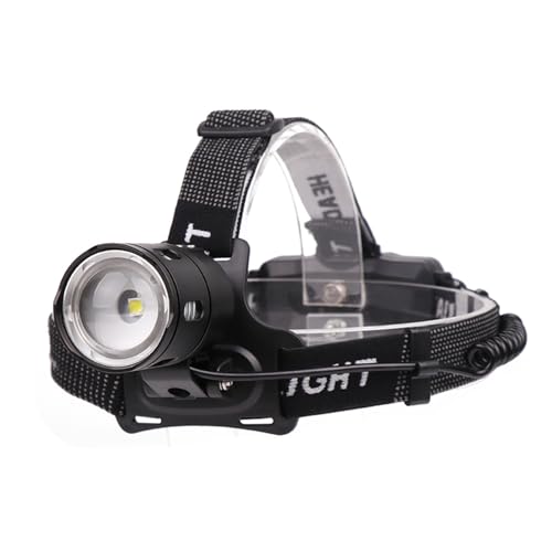 Lampe frontale running ultra légère à zoom télescopique et batterie rechargeable