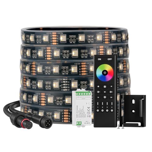 Cinta LED RGBW impermeable IP68 5 metros con control remoto miniatura 1