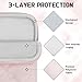 HEDUGO 15 16 inch Laptop Sleeve Bag Portable Laptop Case Soft Lining Carrying Case Padded Computer Pouch Cover Compatible with 15 16 Inch MacBook Air/Pro M4 M3 M2 M1, Pink