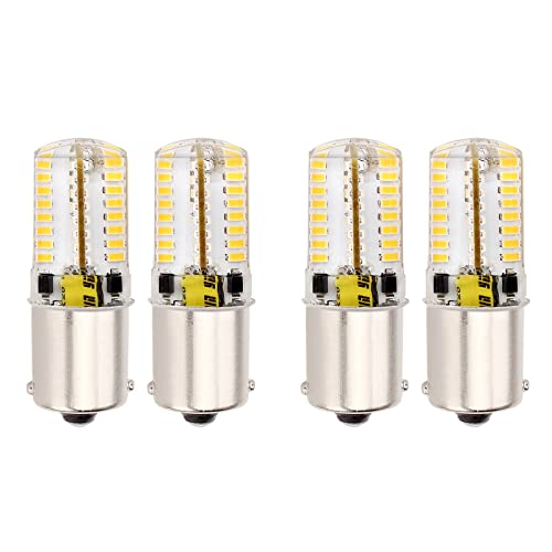 Pyrjin BA15S-WARM WHITE-4PCS Ba15S 1156 P21W Led 12V Ac/Dc 6W Low Voltage Bulbs cover