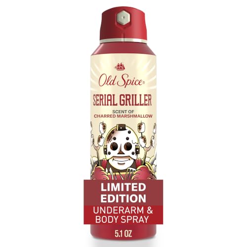 Image of Old Spice Aluminum Free Body Spray for Men, Summerdudes, 24 /7 Odor Control, 24 /7 Sunny Freshness & Long Lasting Scent, Limited Edition, Serial Griller with Charred Marshmallow Scent, 5.1 oz