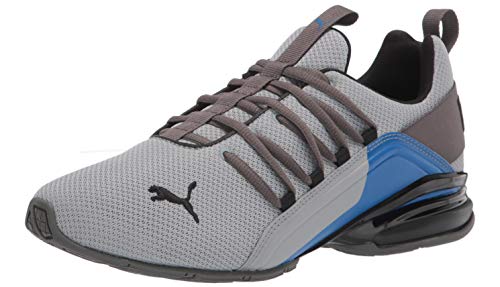 PUMA Axelion, Chaussure de Course Homme, Break Quarry-Noir-Castlerock, 42 EU