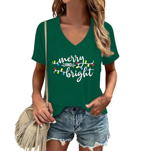 T-shirt Noël femme col en V fini les pulls qui grattent pour le réveillon