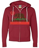 Dolphin Shirt Co California Love Flag Zip-up Hoodie Asst Colors