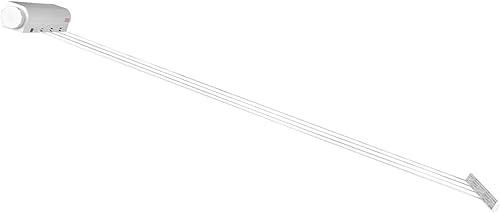 Miniatura 7 de Tendedero retráctil, colgador telescópico de cuerda de secado de ropa para secado de ropa en interiores y exteriores, carga de 17 libras (cuatro