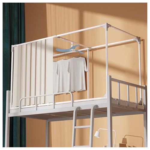 Structure moustiquaire rétractable universelle pour lit superposé et rideau
