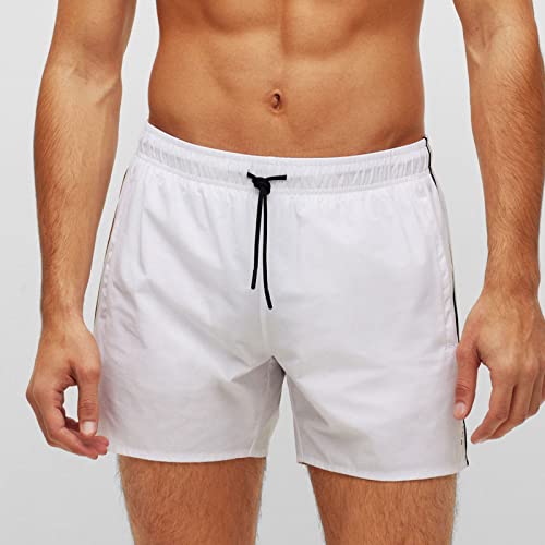 Boss Iconic Costume Da Bagno, White100, S Uomo - 2