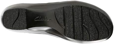 Clarks Women's May Marigold Slip-On Loafer, Black Leather, 8 M US | Image 2