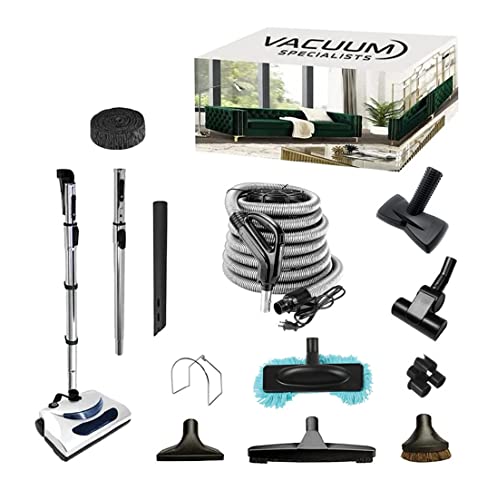 VACUUM SPECIALISTS Pet Care Reliable Central Vacuum Electric Power Nozzle Accessory Kit Fits All Central Vacuum Brands Such as Beam, Electrolux, Kenmore, Canavac, Nutone, Vacuflo, DuoVac