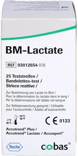 Accutrend 3012654171 BM-Lactate Test Strips Original Product Pack of 25