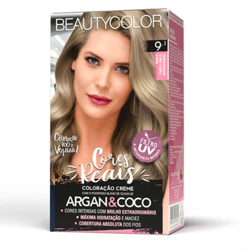 Coloração Kit BEAUTYCOLOR - 9.1 Louro Muito Claro Acinzentado
