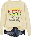 Sudadera Black History All Day Every Day, camisa Black History All Day Every Day, sudadera Black History Month, Khika, L
